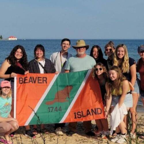 Students on Beaver Island